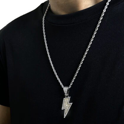 Iced Lightning Pendant